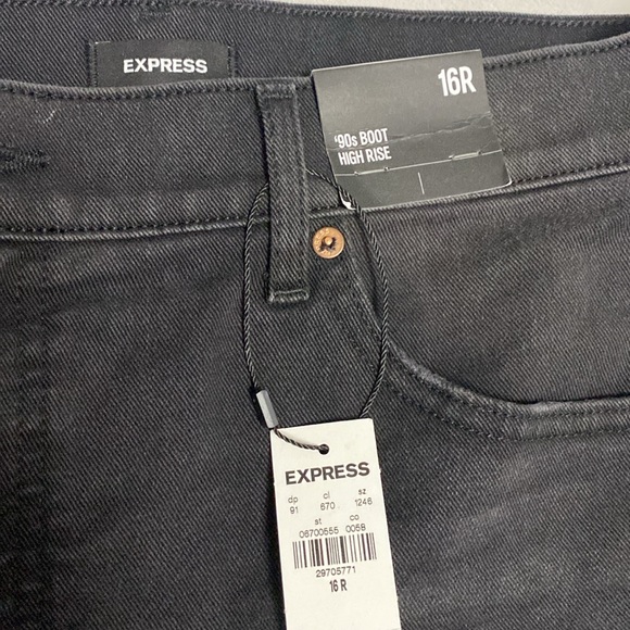 Express 90s Boot Cut High Rise Jeans - Picture 3 of 3